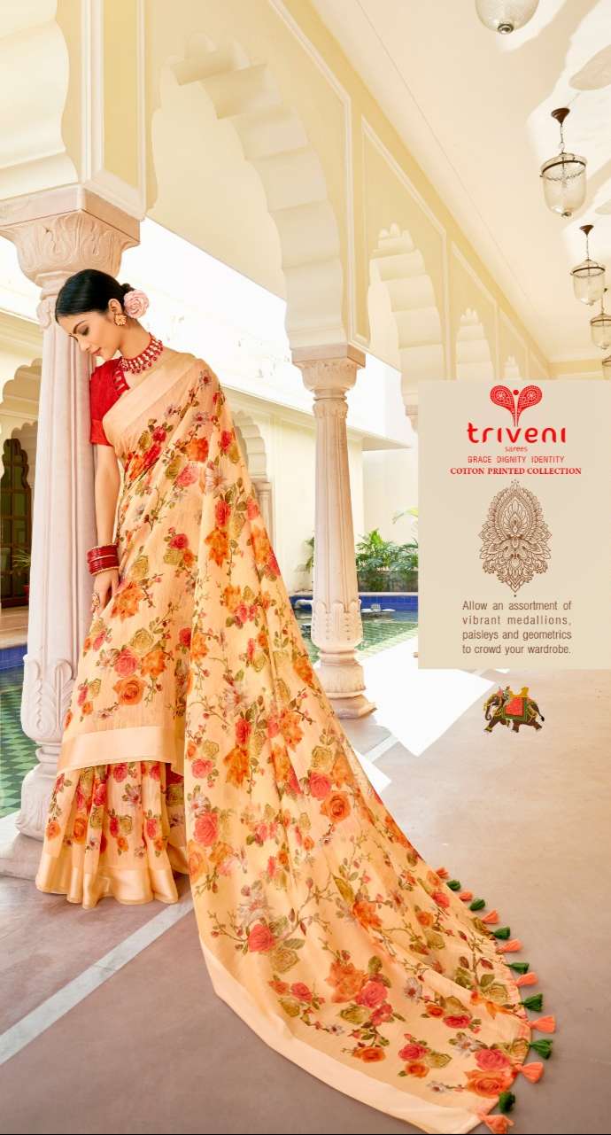 Buy Hiranya Vol 4 Triveni Designer Cotton Saree
